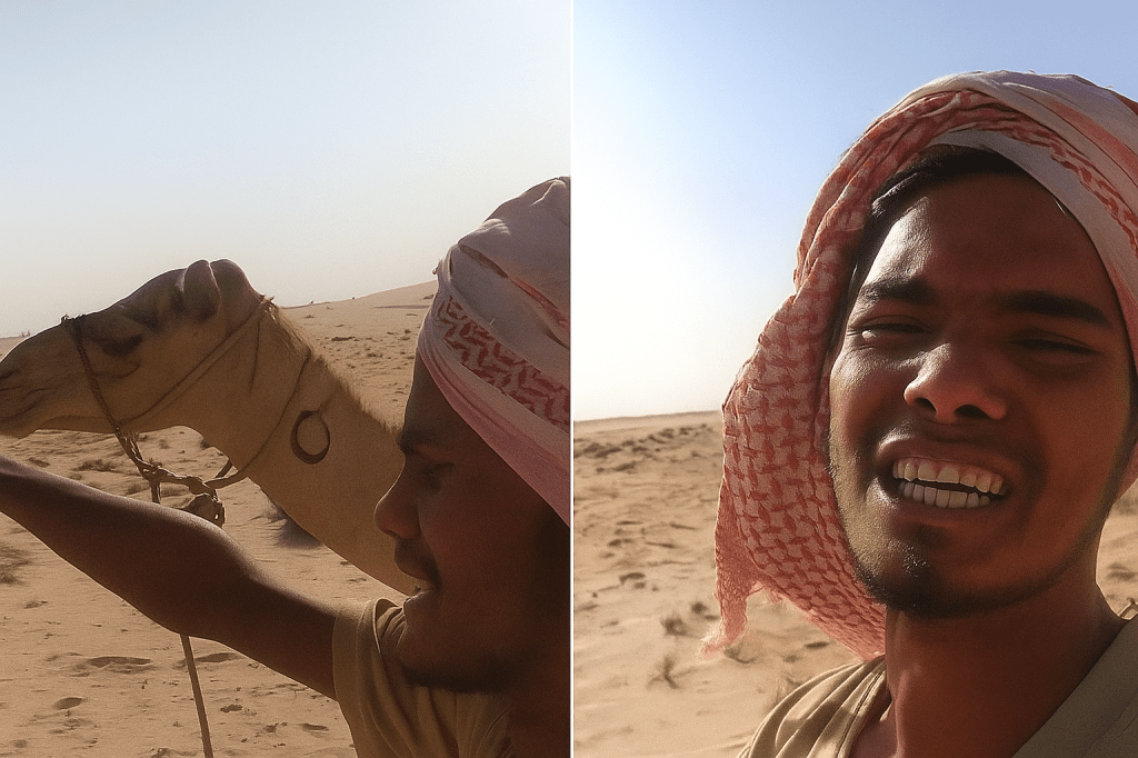 ಸೌದಿ ಅರೇಬಿಯಾದ ಲ್ಲಿಒಂಟೆ ಕಾಯುತ್ತ ಸಹಾಯಕ್ಕೆ ಗೋಗರೆದ ಭಾರತೀಯನ ವಿಡಿಯೋ&nbsp;ವೈರಲ್