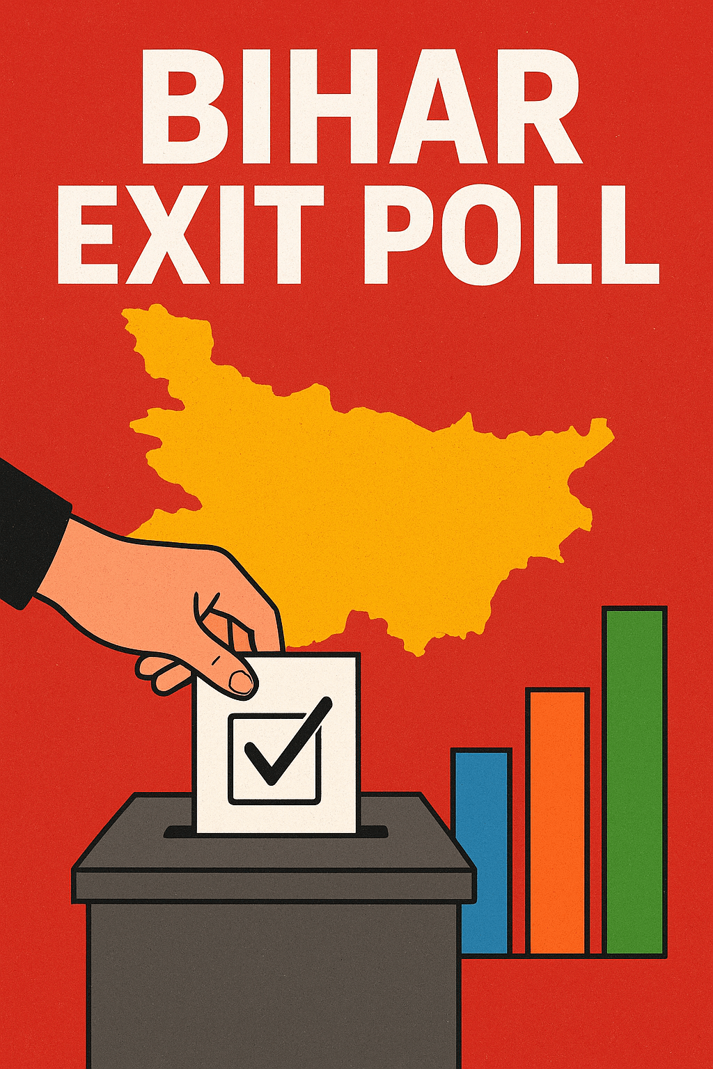 ಬಿಹಾರ ವಿಧಾನಸಭಾ ಚುನಾವಣೆ 2025: ಎಕ್ಸಿಟ್ ಪೋಲ್ ಫಲಿತಾಂಶಗಳು ಎನ್‌ಡಿಎಗೆ ಮತ್ತೊಮ್ಮೆ ಗೆಲುವು&nbsp;ಸೂಚಿಸಿವೆ