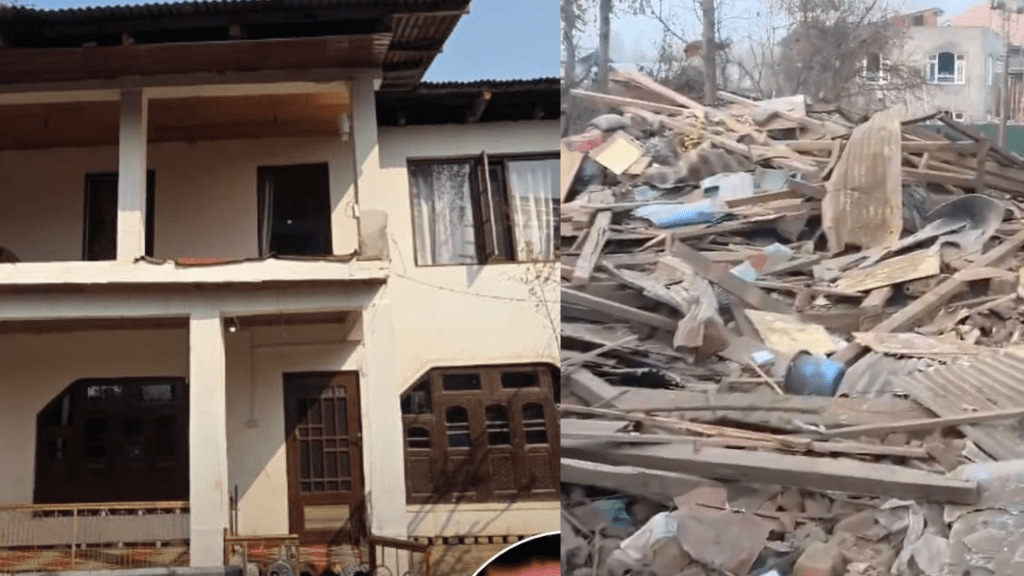 ರೆಡ್ ಫೋರ್ಟ್ ಬಾಂಬರ್ ಡಾ. ಉಮರ್ ನಬಿಯ ಮನೆಯನ್ನು ಪುಲ್ವಾಮಾದಲ್ಲಿ ಧ್ವಂಸಗೊಳಿಸಿದ ಸುರಕ್ಷಾ&nbsp;ಪಡೆಗಳು